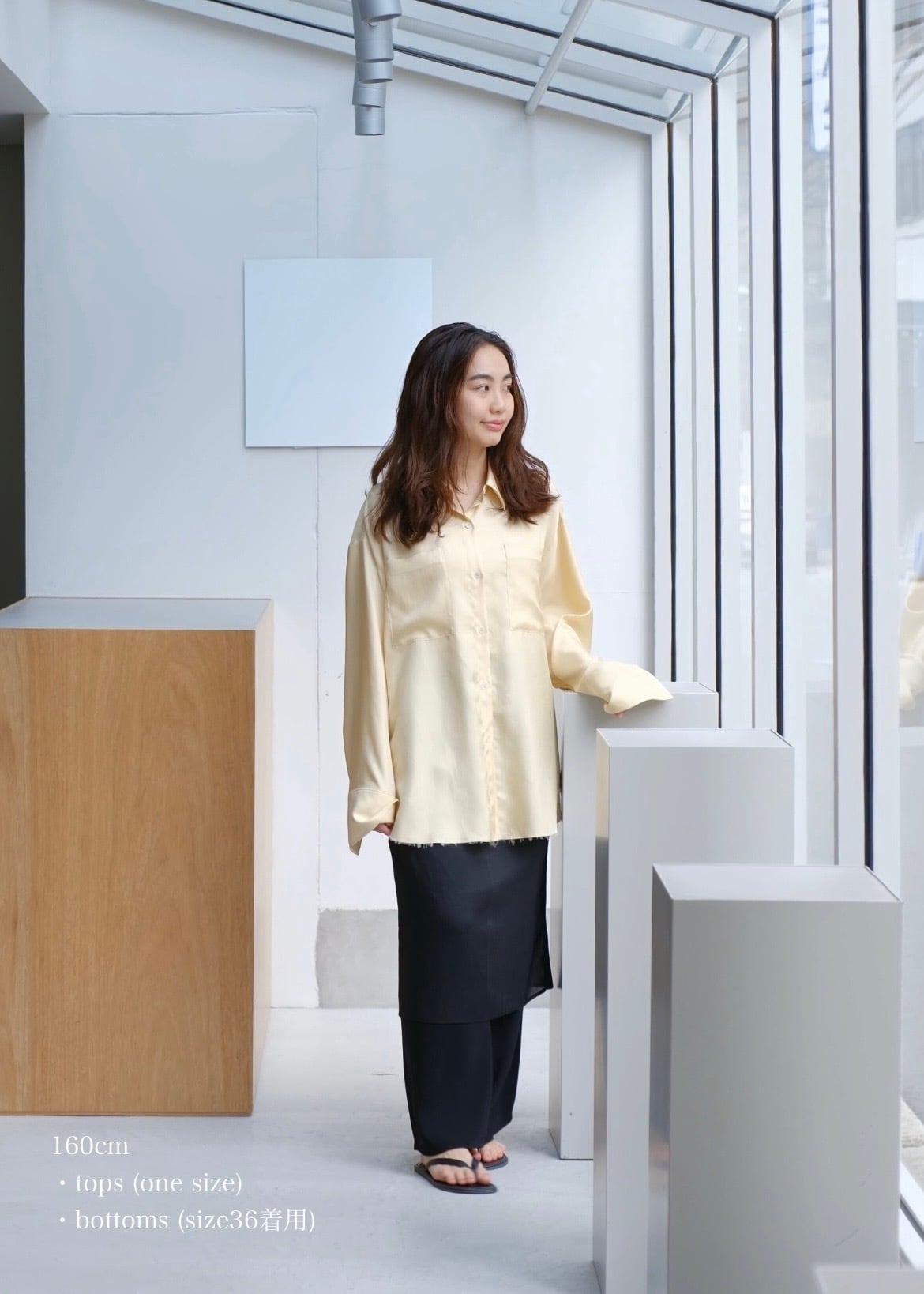 silky twill shirt - made in Japan - | aéré