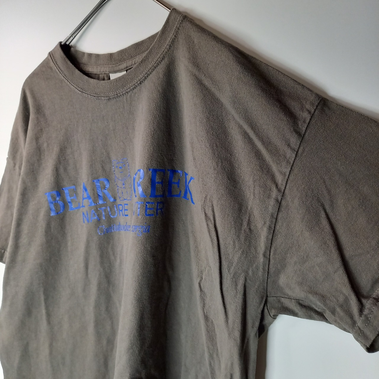 ギルダン　クルーネック　プリントTシャツ　半袖　企業ロゴ　ヘビーコットン　L