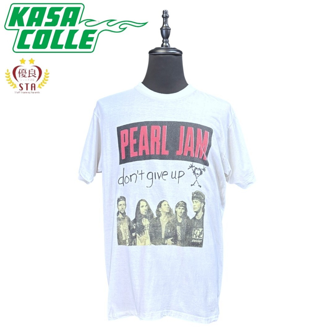【Pearl Jam】 パールジャム “Don’t Give Up” 白Tシャツ 90`s XL相当