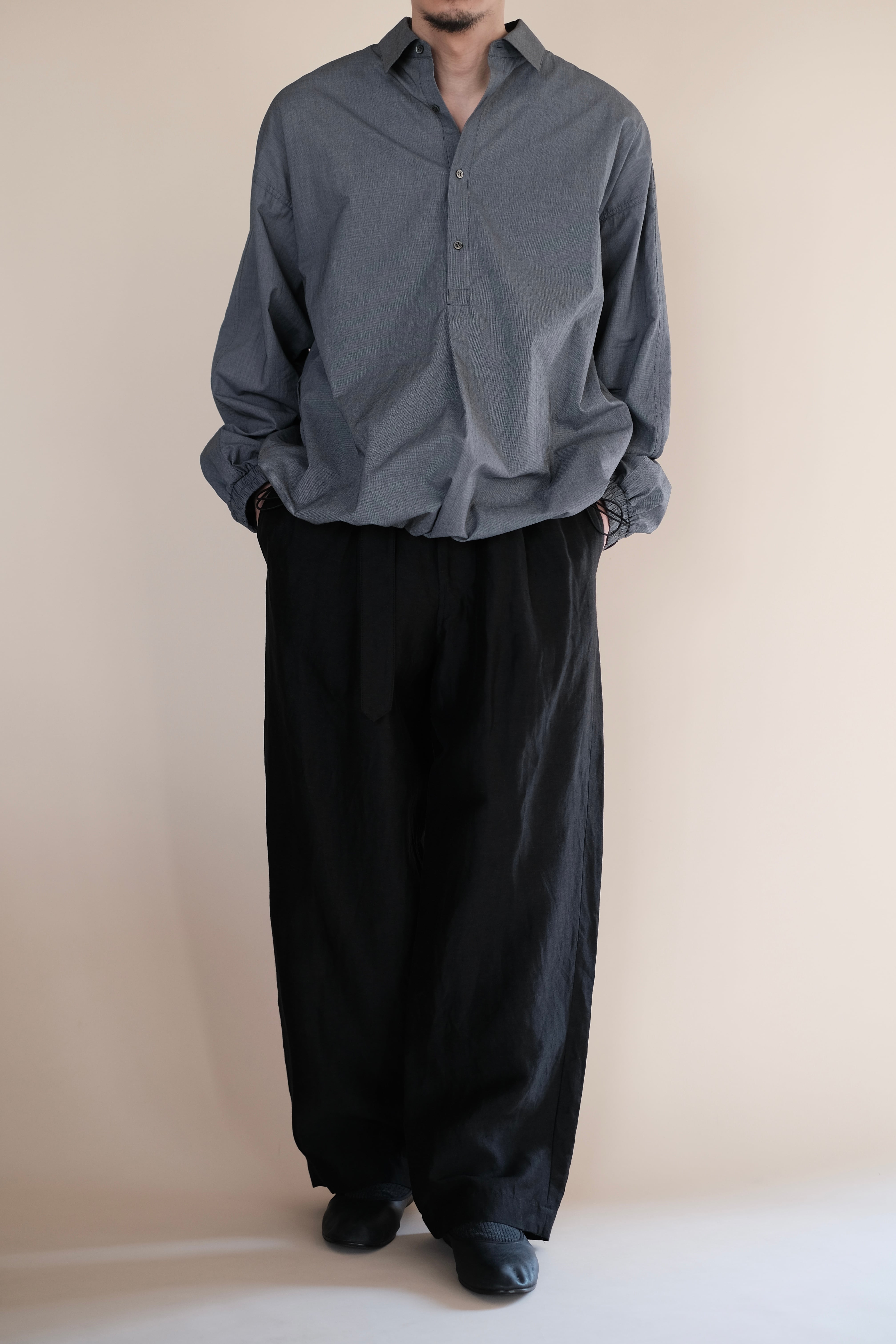 Graphpaper / Seersucker Pullover Shirt | LIVING