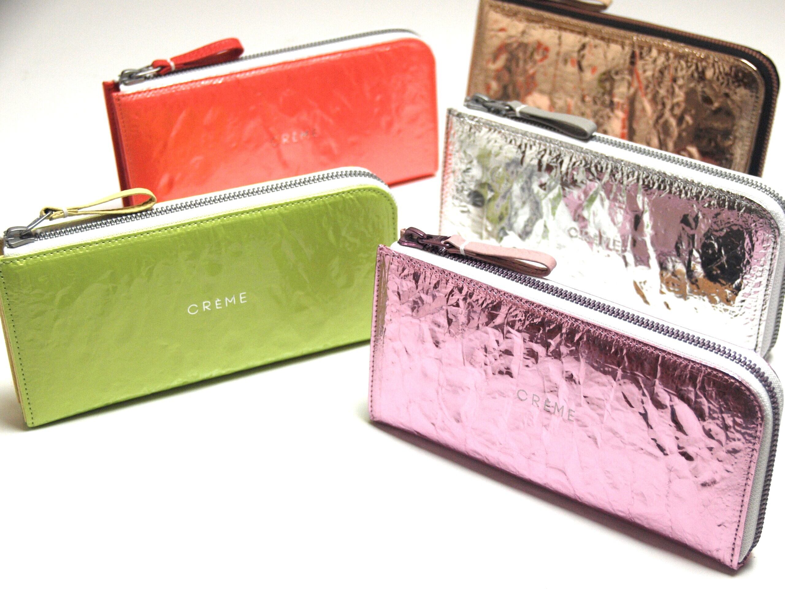 CR?ME M78 14045 ピンク ギャルソン風L字財布大 | monterosa