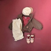 韓国子供服 / 26Autumn / raker / ハートアイレットカーディガン / 女子服 / キッズ服 / 秋服 *XS~XXL*