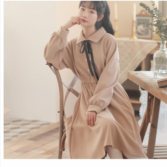 クラシカル ワンピース レトロワンピース 女子ワンピ ワンピース レディース 着痩せ ロング丈ワンピース 長袖 カワイイ 秋冬 可愛い クラ Basecamp49 クラシカル ワンピース レトロワンピース 女子ワンピ ワンピース レディース 着痩せ ロング丈ワンピース 長袖 カワイイ 秋冬 可愛い クラ Basecamp49
