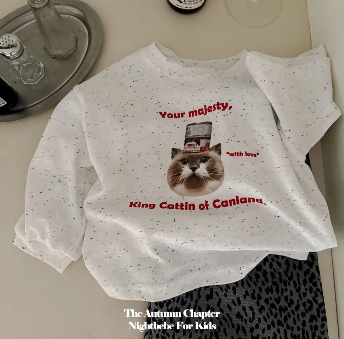 no.165 night bebe coco cat T(kids)