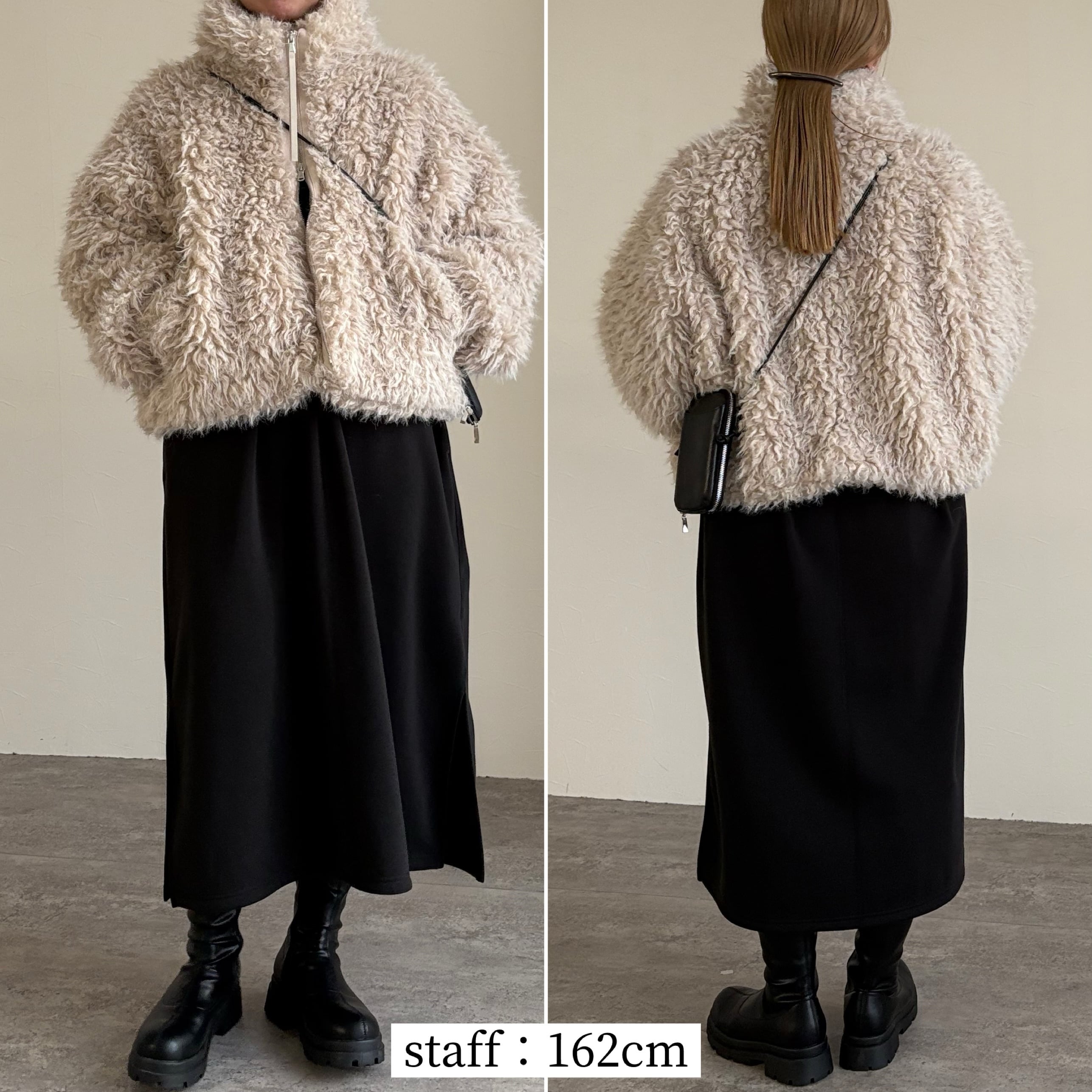 ミックスシープファーブルゾン※一部予約商品です※【p246987-z】宅配便