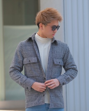 【究極】千鳥柄ツイードジャケット【BEL22-031】