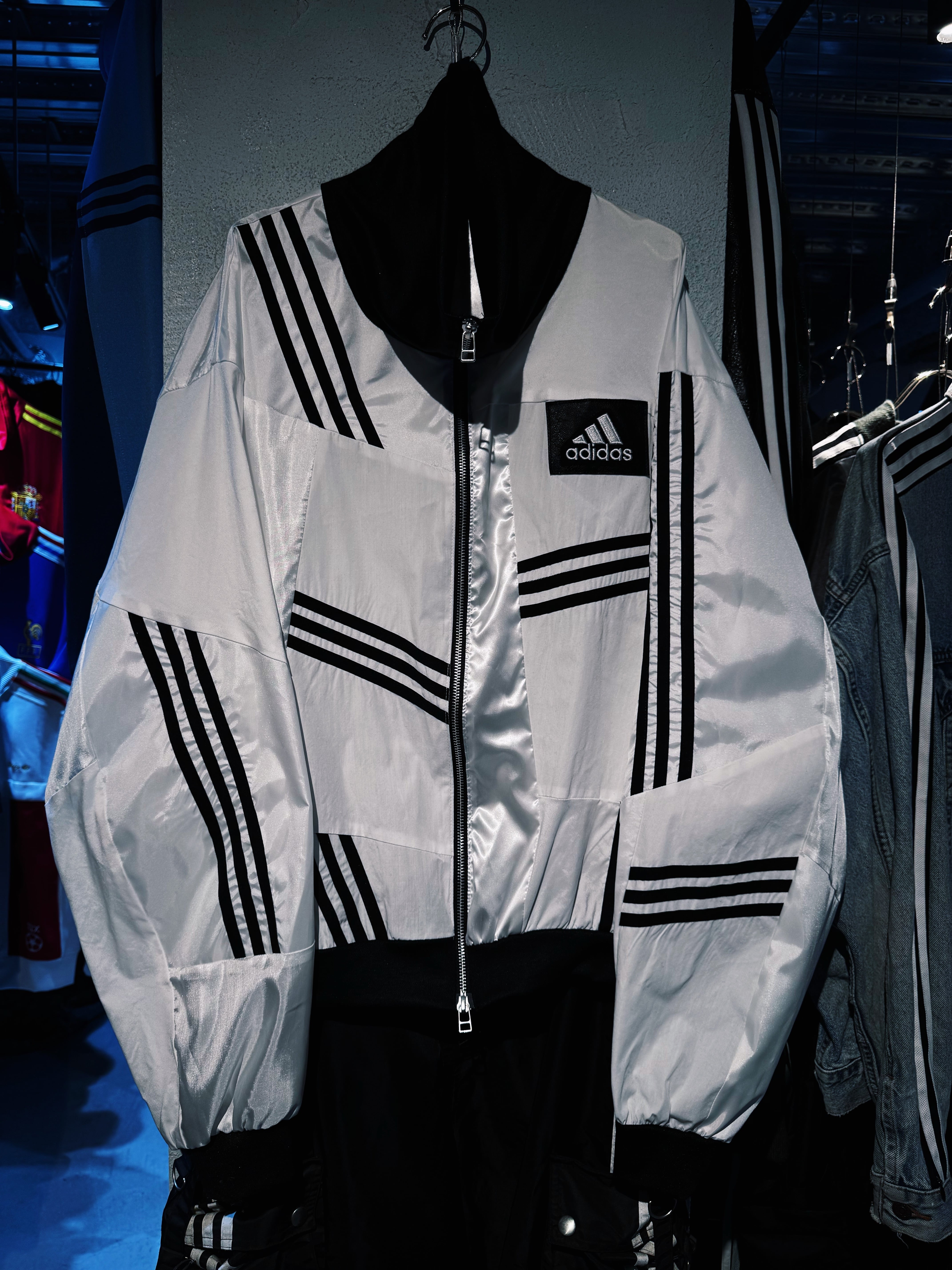 ひ*ー様 ayne doppio 90's  ナイロンジャケット doppio】90's vintage “adidas” switching color design Nylon jacket