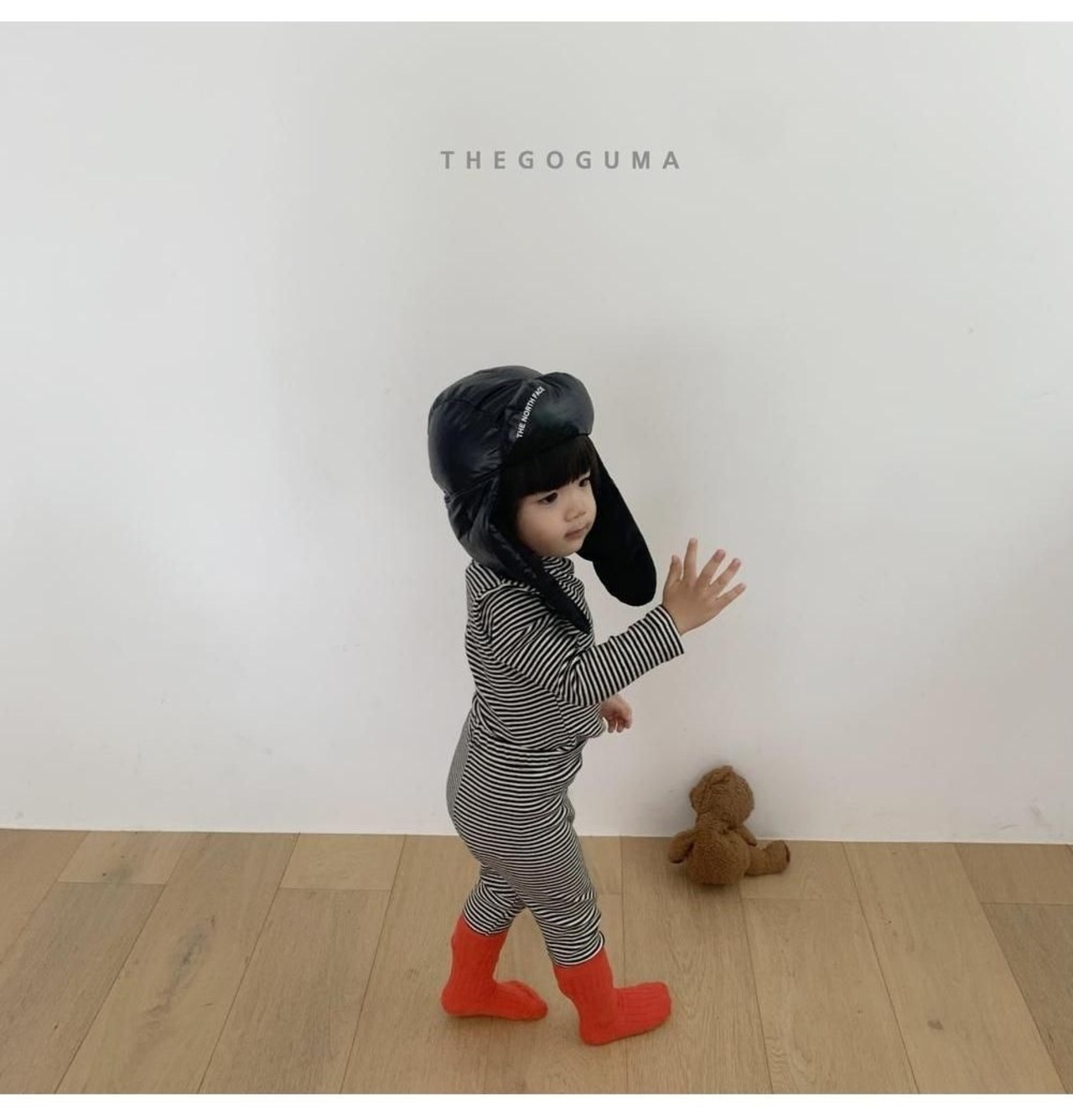 ザゴグマ / THE GOGUMA / ぽかぽかボーダーレギンス / 韓国子供服 / ジュニア / 26winter〖取寄〗*JS~JL*