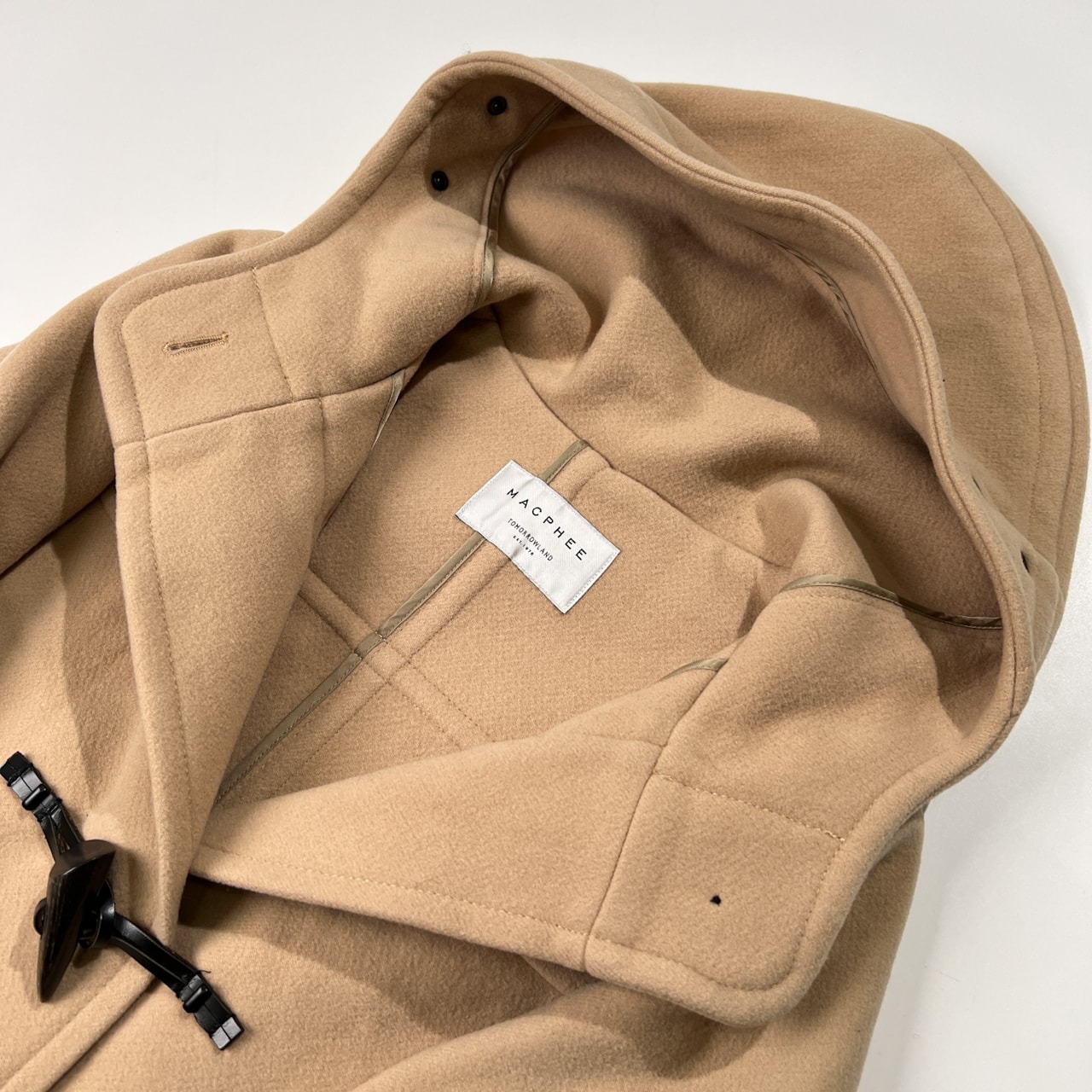 トゥモローランド TOMORROWLAND マカフィー MACPHEE 牛革トグル ダッフルコート サイズ 38 /ベージュ系