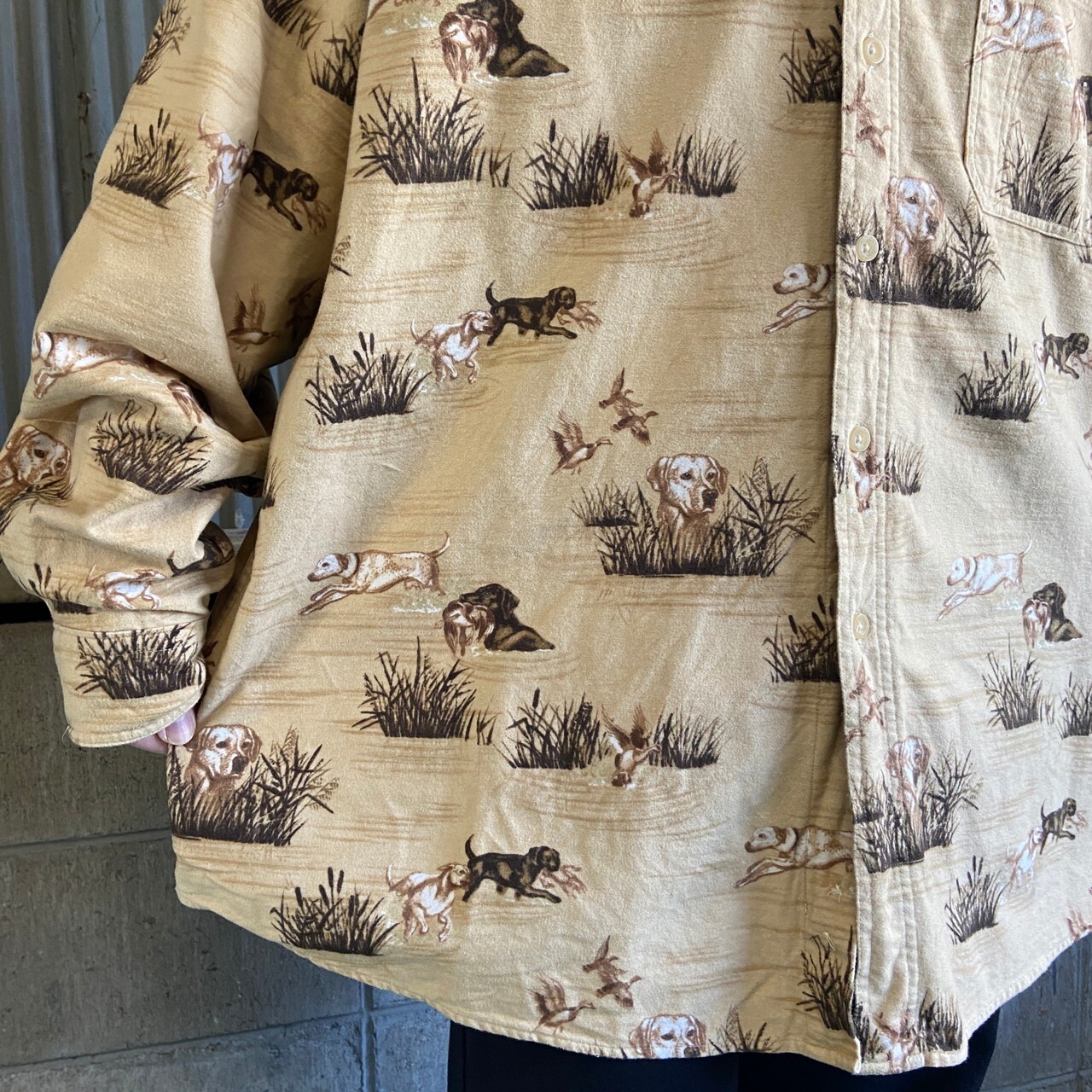 ビッグサイズ WOOLRICH ウールリッチ 総柄 オールプリント アニマル 