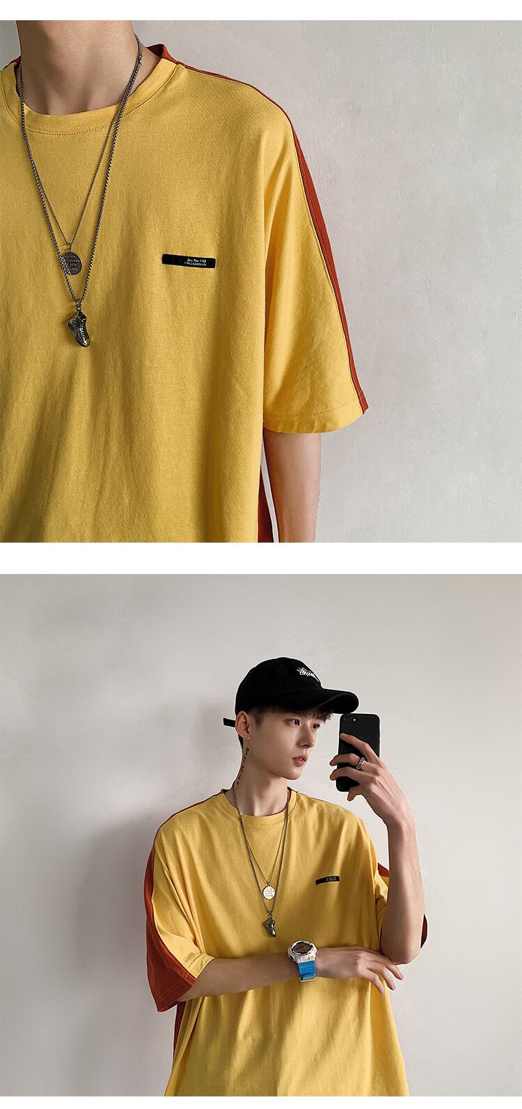 全2色 Tシャツ カットソー プリント カジュアル シンプル