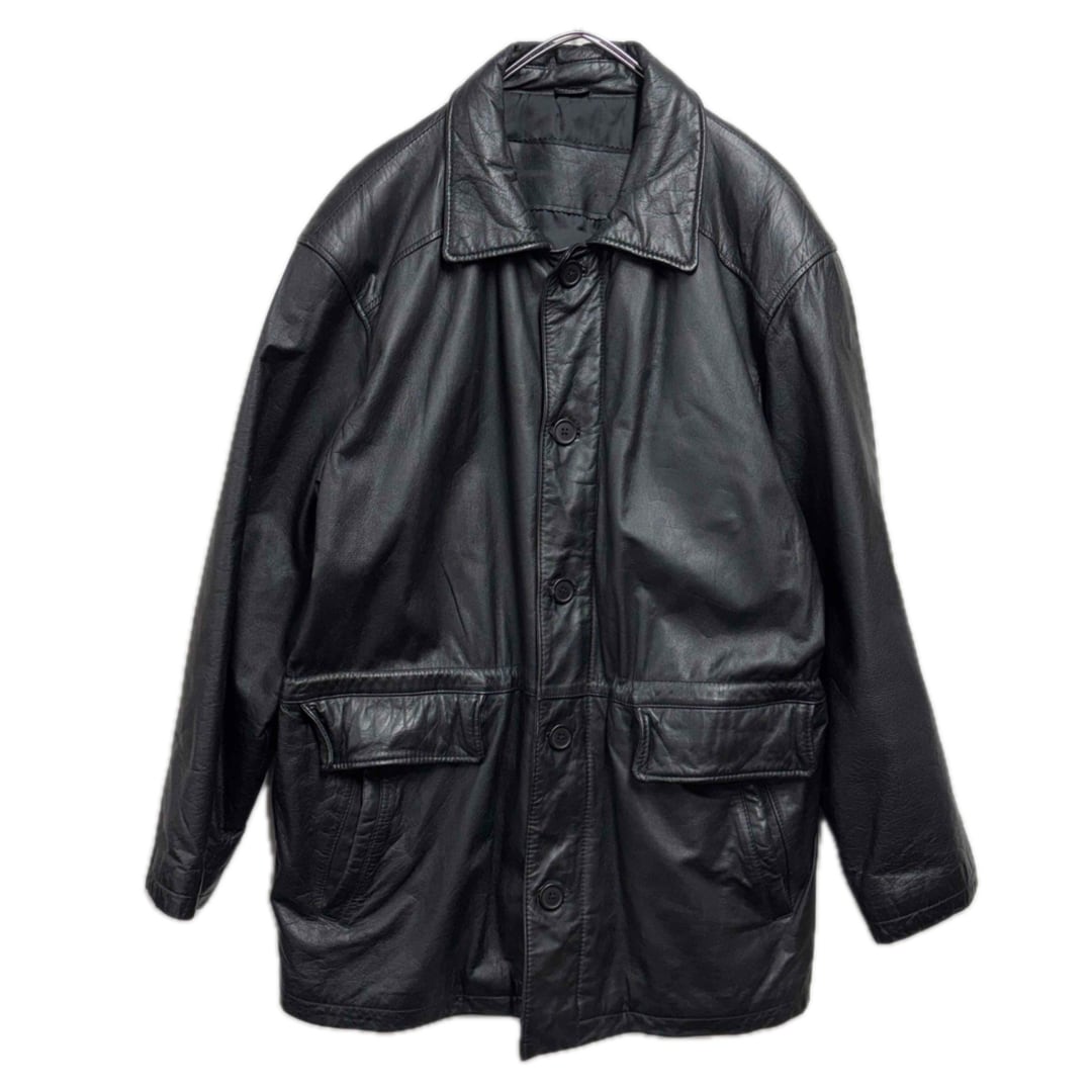 SHELLAC レザーシングルライダースジャケット メンズL | vimfurugi