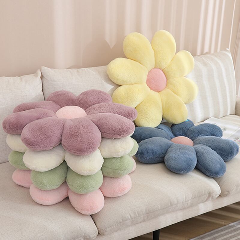 CUSHION】あっさりした花形クッション 全8色 | koretty2021