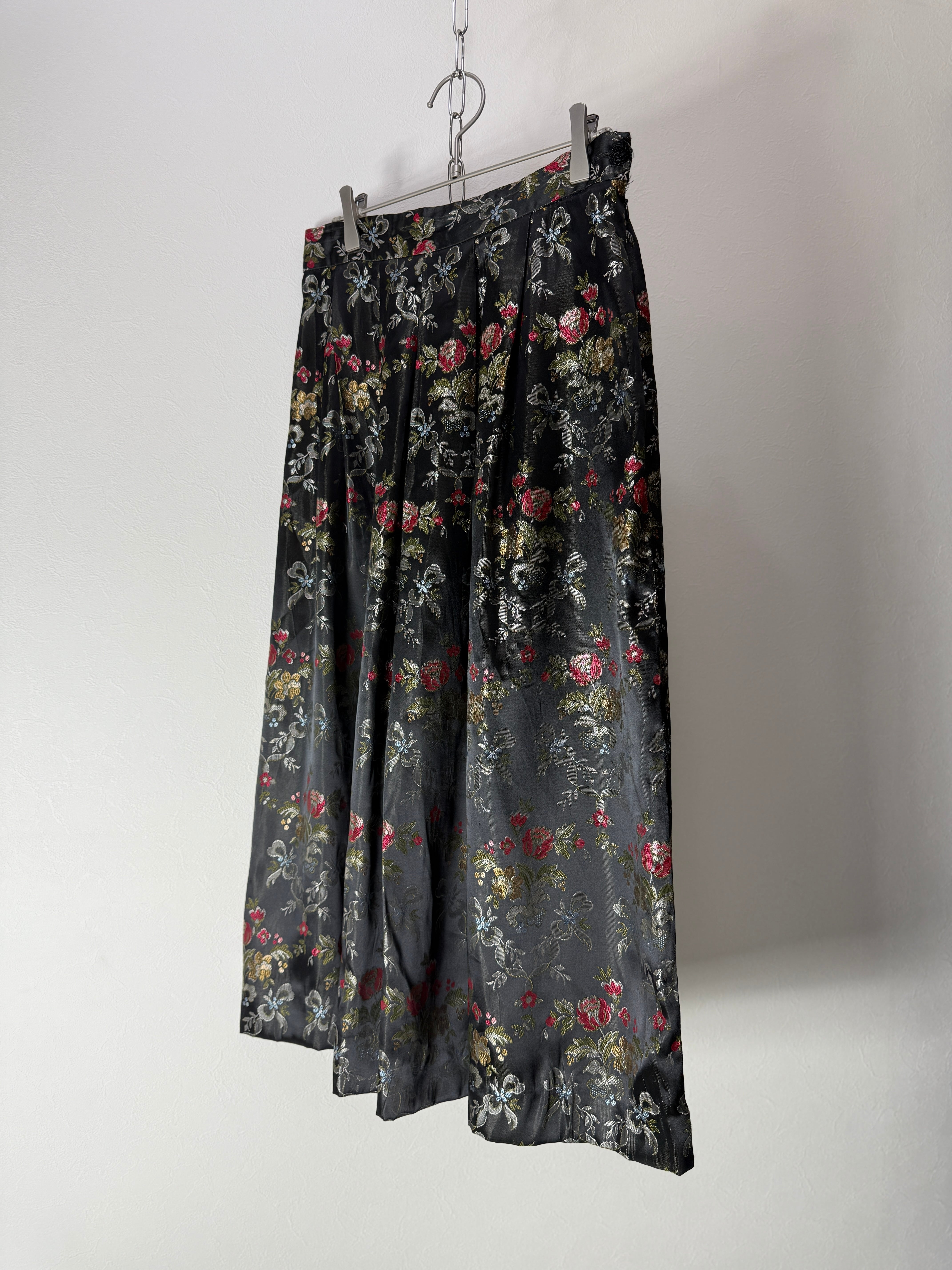 90s USA made Floral Gobelin Design Skirt