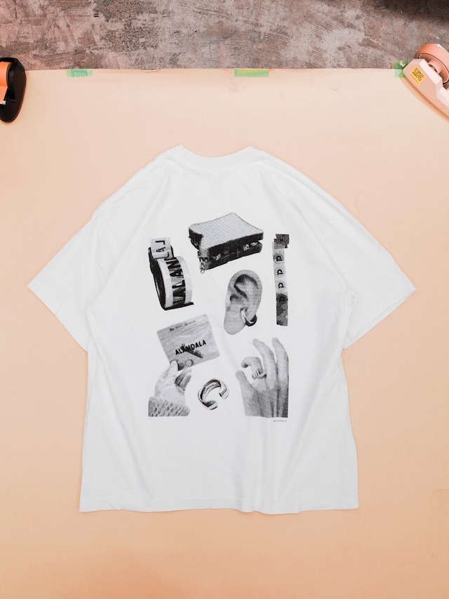 ALANDALAND S/S T DOT COLLAGE: WHITE