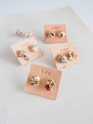 " mini collage earrings "