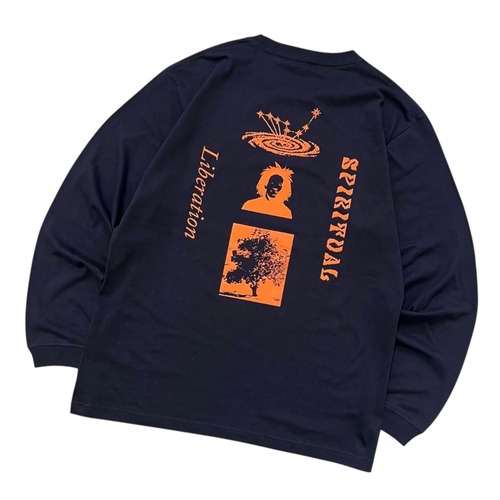 NEWAGE CLUB / SPIRITUAL LIBERATION L/S T-SHIRT NAVY