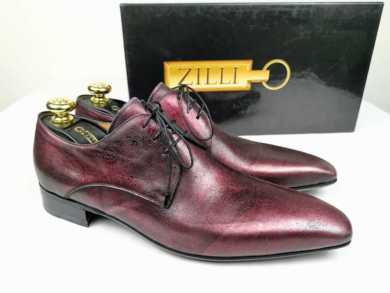 ☆定価85万円超・新品未使用☆ ジリー ZILLI 極上カーフレザーダービー