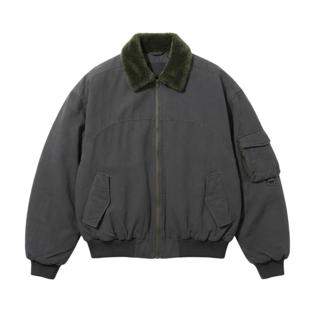 Fur collar work jacket 0005