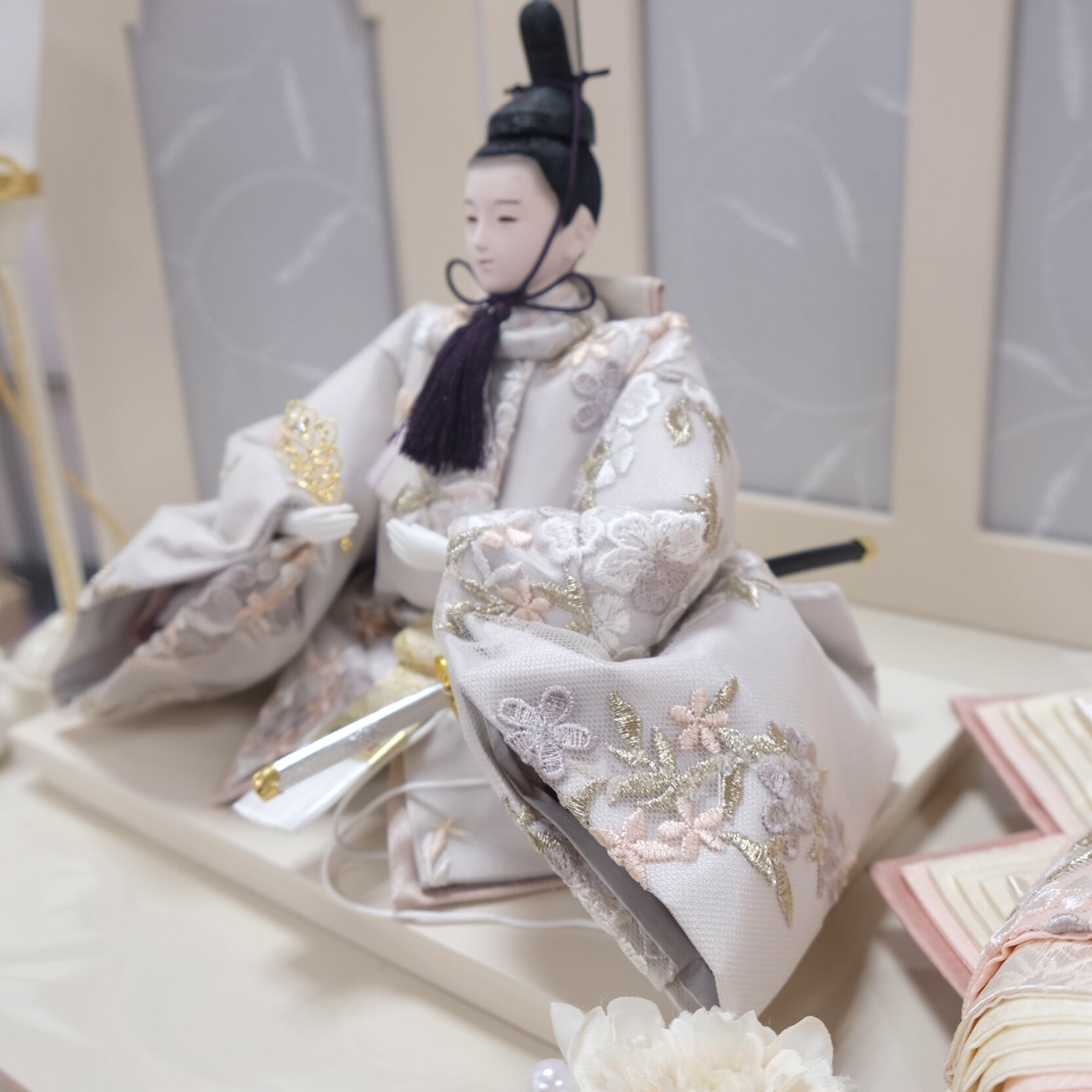 雛人形｜HINADOLL 新王飾り｜女の子 ｜桃の節句｜コンパクト｜久月正規