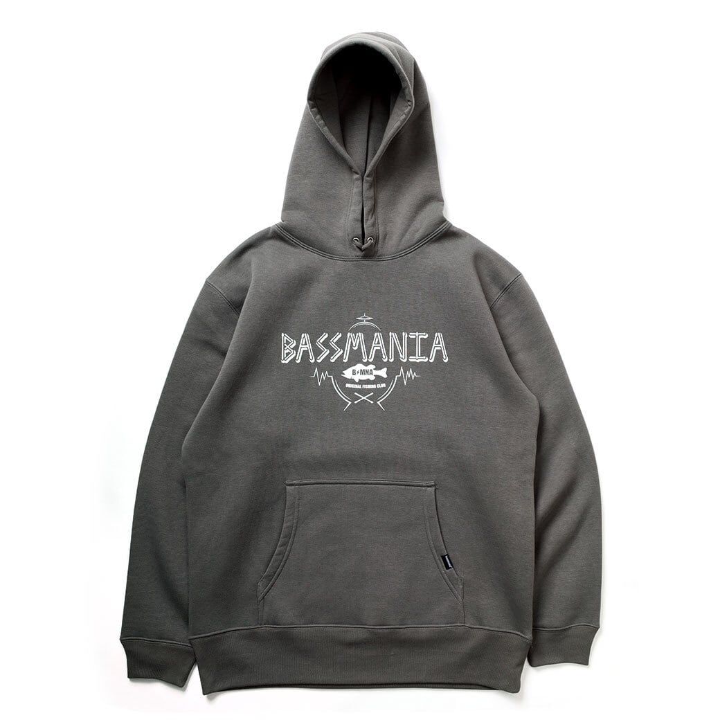 Bassmania アーチロゴ刺繍15.6ozウルトラヘヴィープルオーバー M CORNER PRINTING | CROSS STITCH クロススティッチ 15.6 oz ワイルド