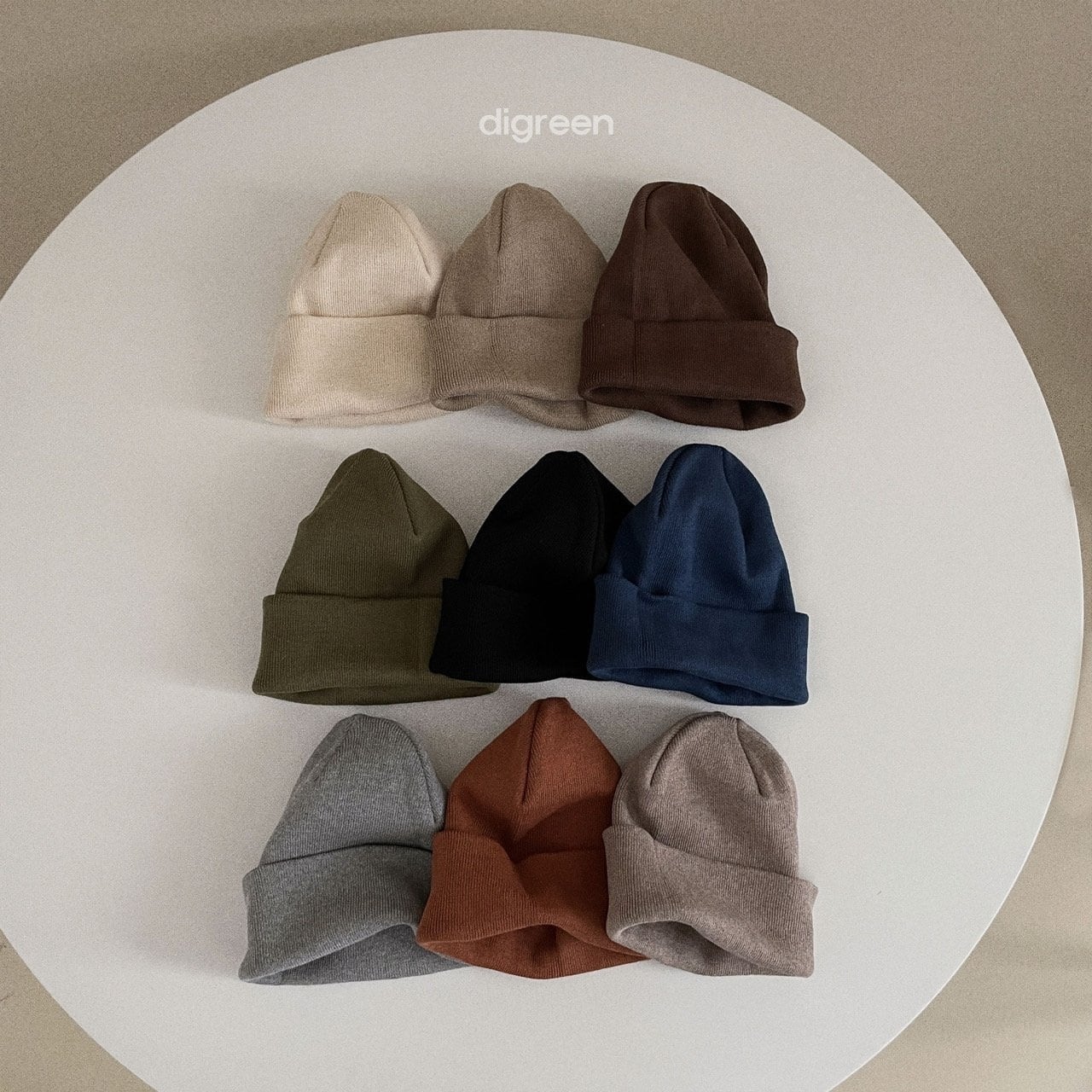cotton beanie【digreen】※11月下旬〜12月上旬発送予定