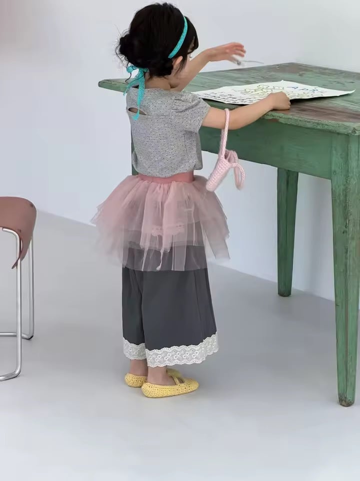 バックオープンドットトップス