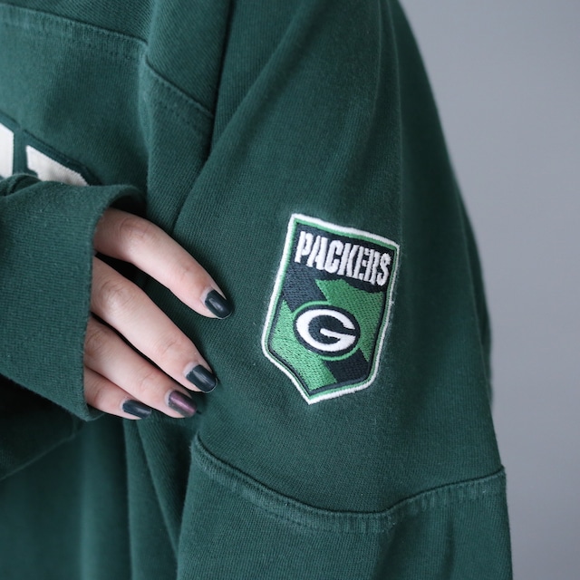 "NFL" green bay packers XXL over silhouette l/s tee