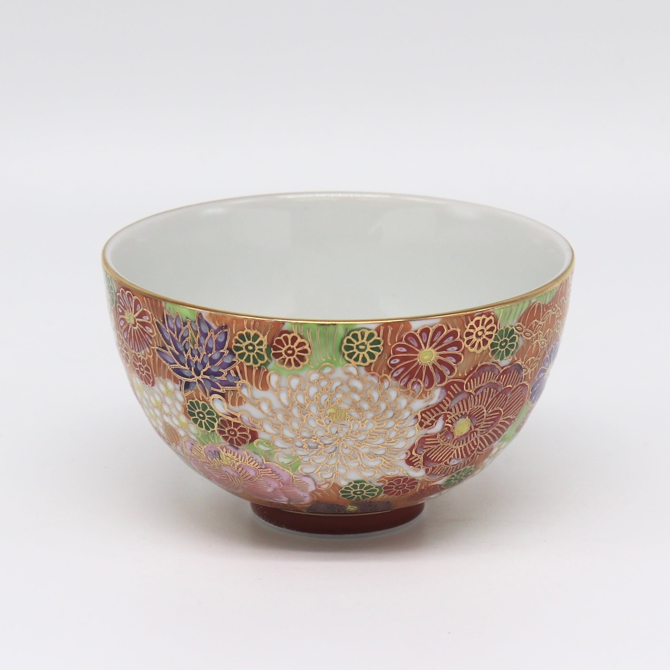 九谷焼　新品　金花詰　飯碗　大小 58267a3141122ae74540cefd20ec64