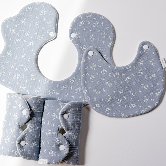 かえっこスタイ（ simple grass ）/ ハンドメイド bib よだれかけ ビブ 韓国 韓国生地