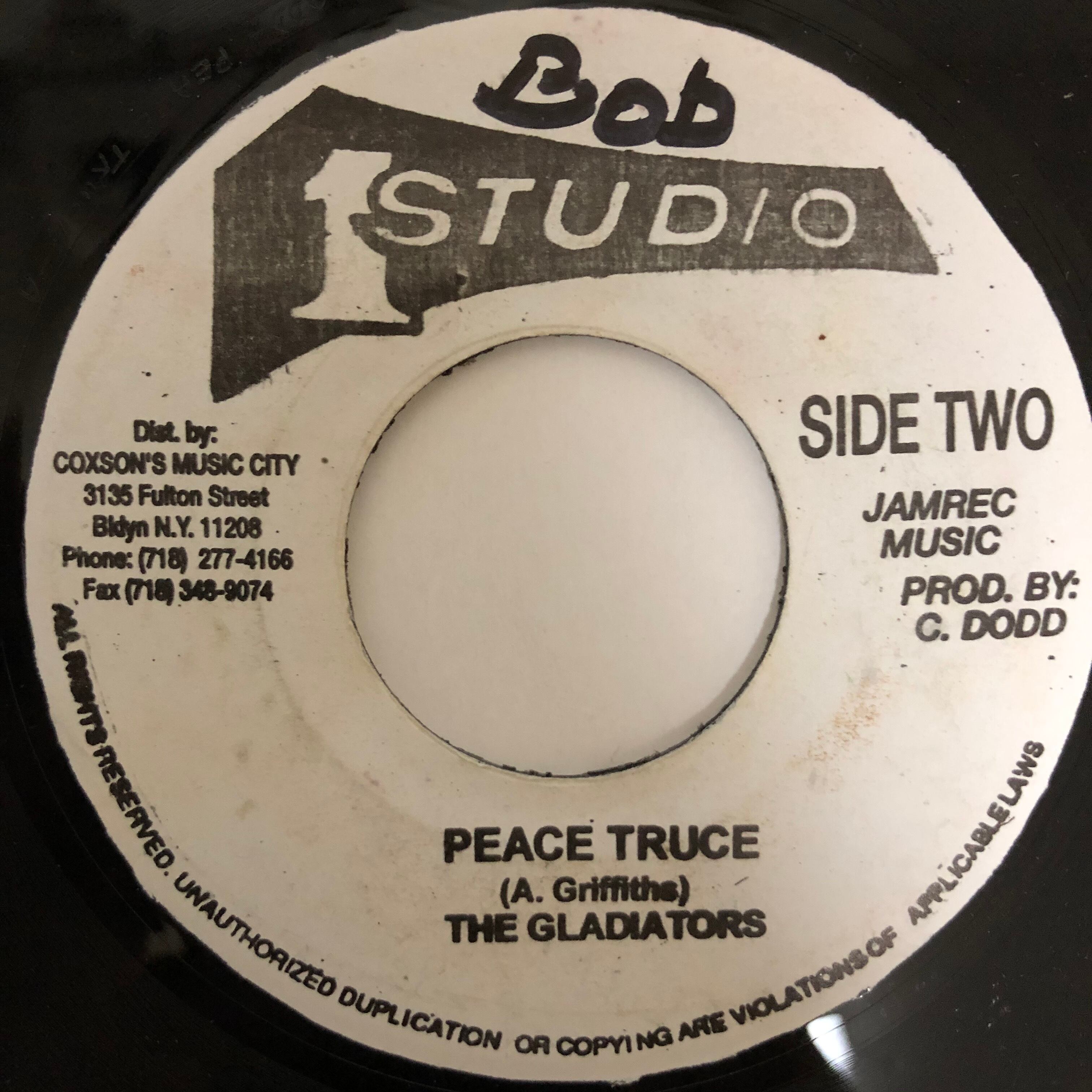 ジャマイカ7” Gladiators Peace Truce NONE Studio One /00080 58299b176e5c0737e8081d910657e0