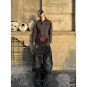 ストリート RYE CHASIN パッチワークデニムパンツ P383