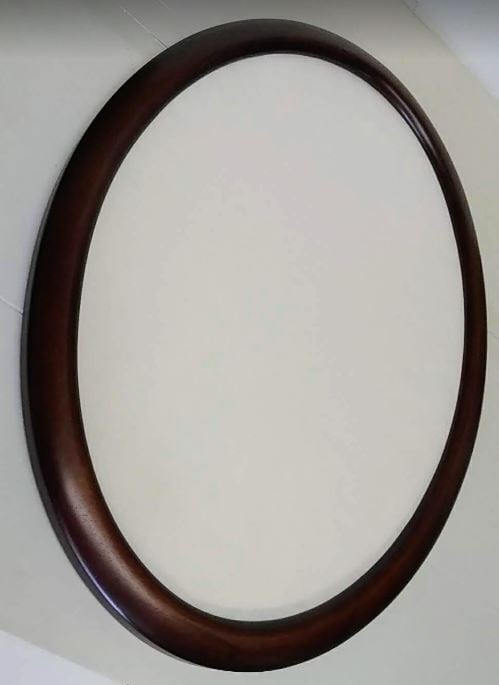 額縁 楕円 ブラウン35x50（5629）ガラス入り 額縁外寸40.0x55.0x2.3