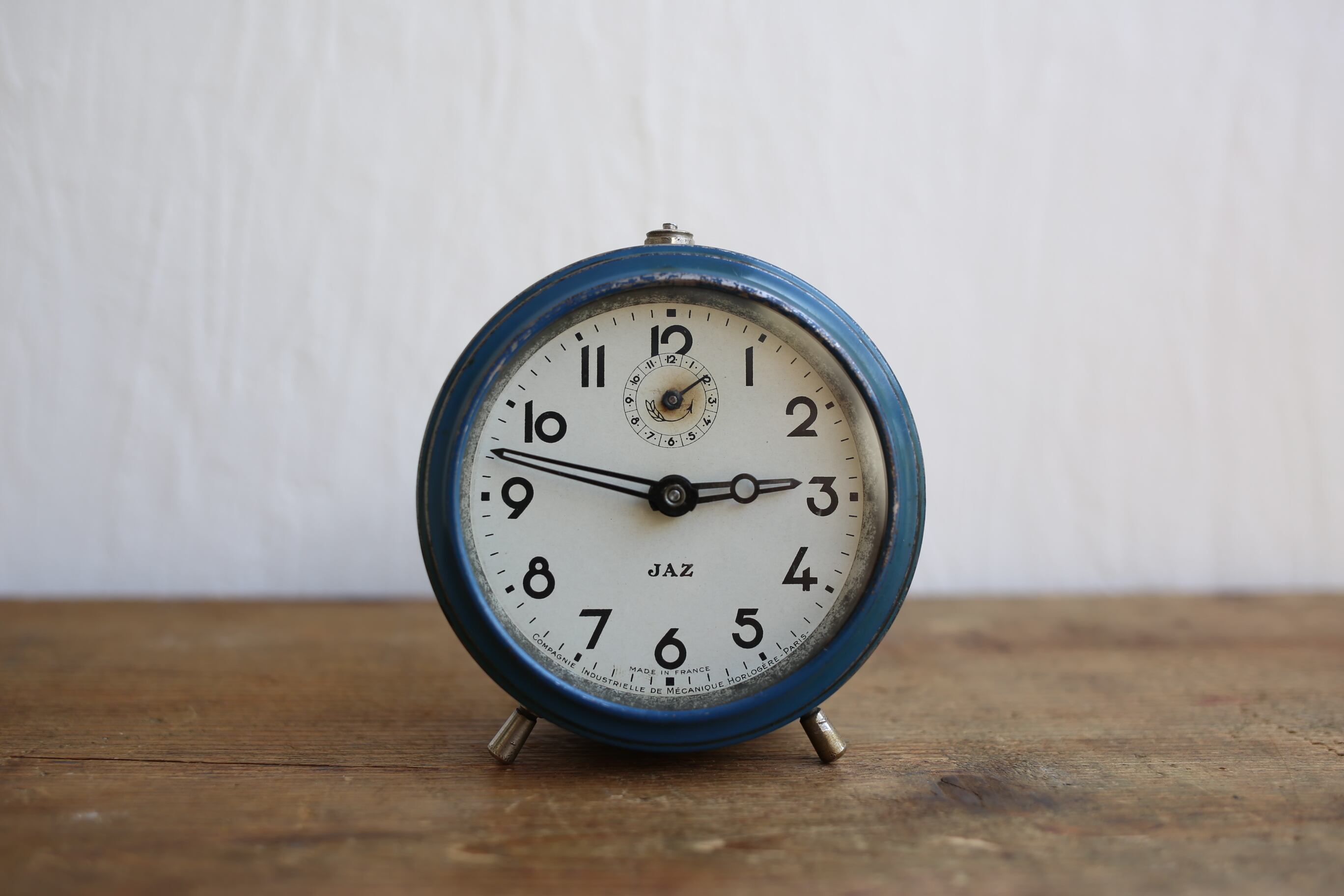 フランス アンティーク ヴィンテージ JAZ 目覚まし時計 N-02447