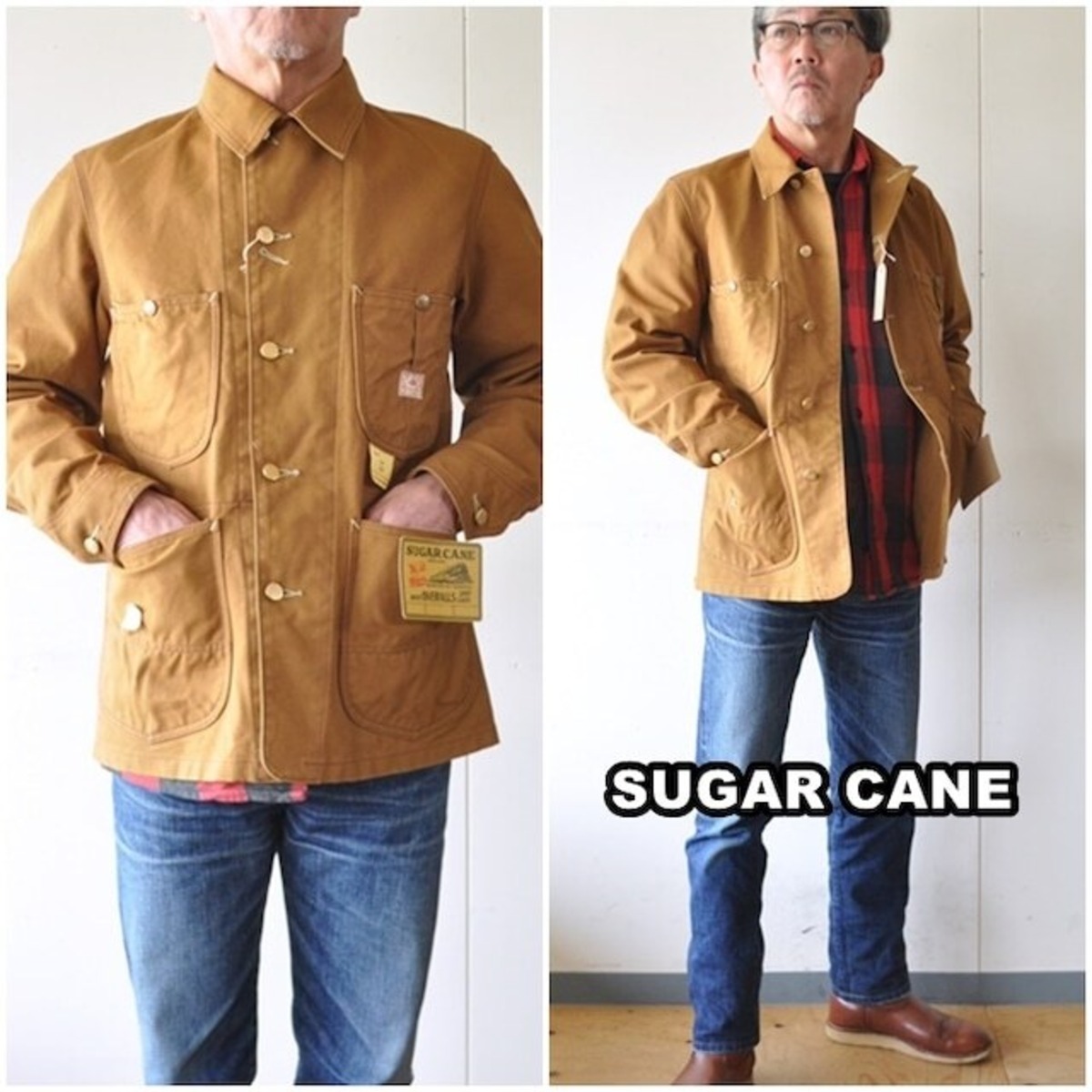 SUGAR CANE シュガーケーン 13オンス ブラウンダック WORK COAT 