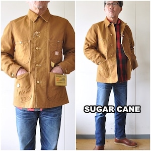 SUGAR CANE　シュガーケーン　　１３オンス　ブラウンダック　　WORK COAT　 SC14374 　日本製 　カバーオール ワーク ジャケット