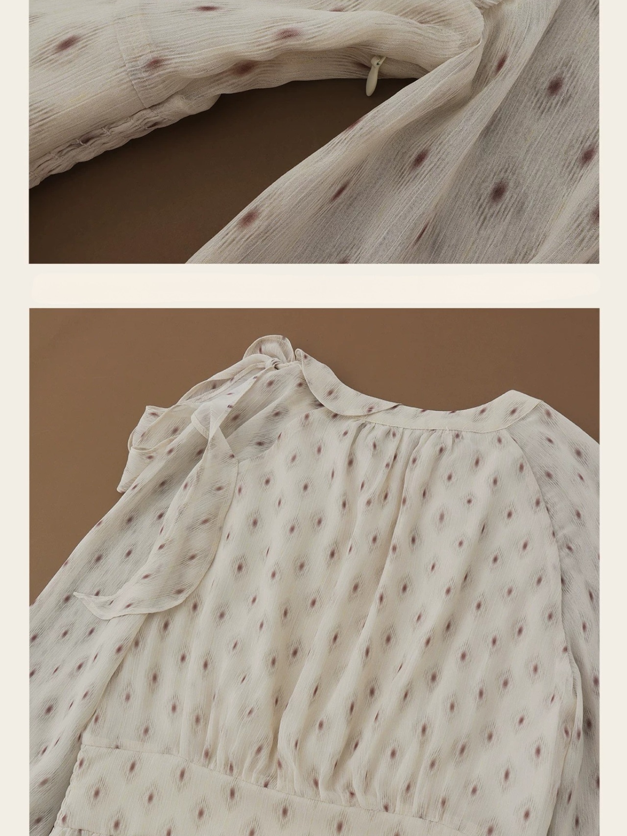Rêverie à Pois Ruffle Dress F0784