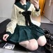 ゆめかわ♡モスグリーンセーラー服　seifuku32