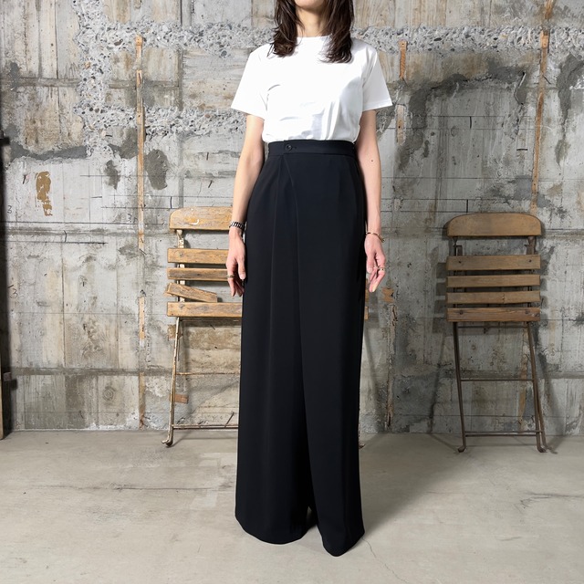 HYKE【ハイク】SATIN WIDE LEG PANTS (13270)