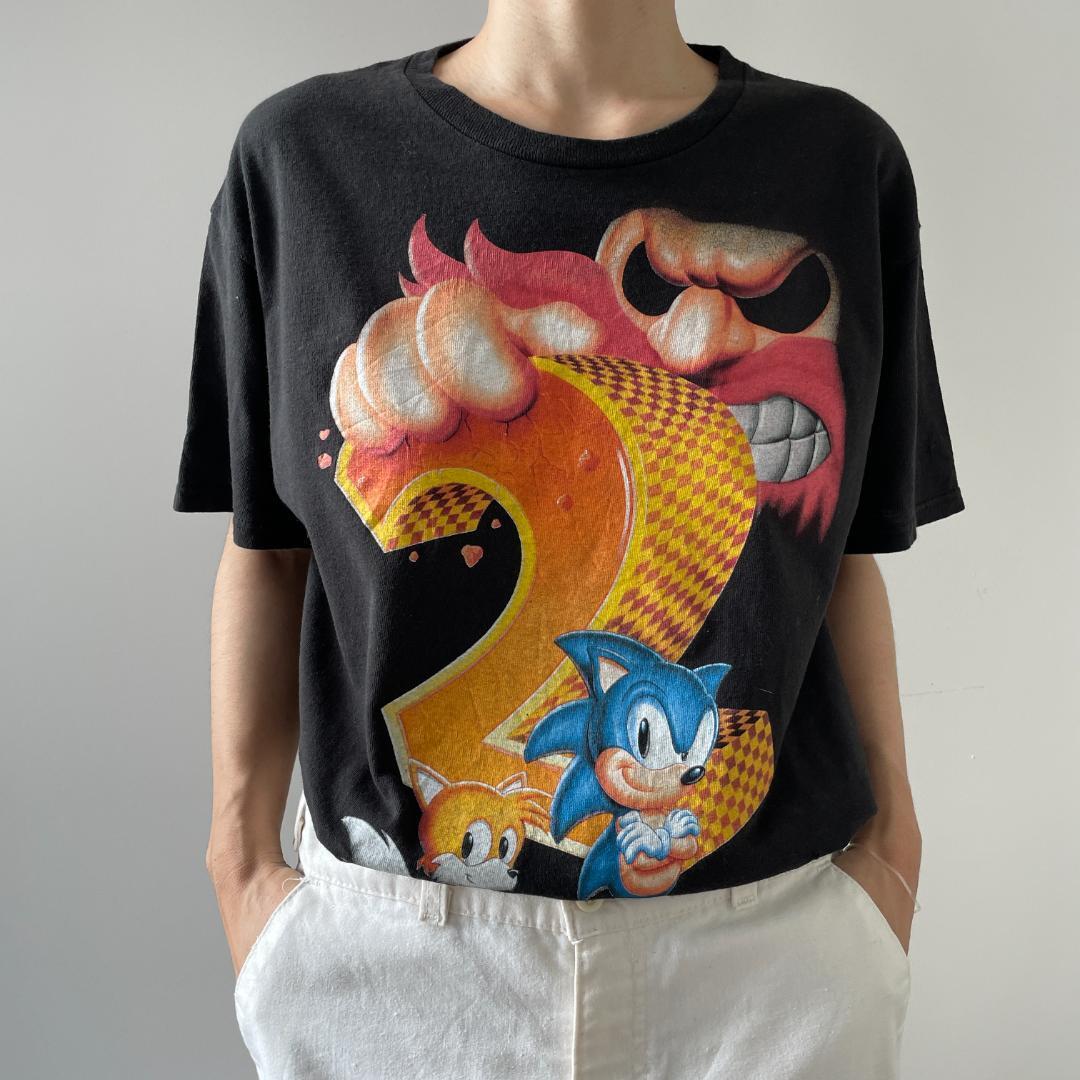 GF666 Tシャツ ゲーム 海外 ソニック・ザ・ヘッジホッグ2 | ビンテージ