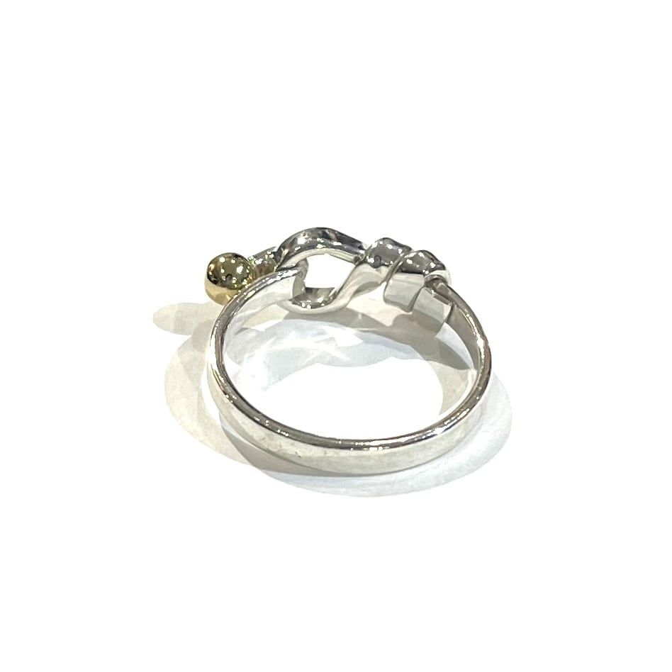 TIFFANY&CO】【13号】2214 ティファニー結ツイストフック18kリング