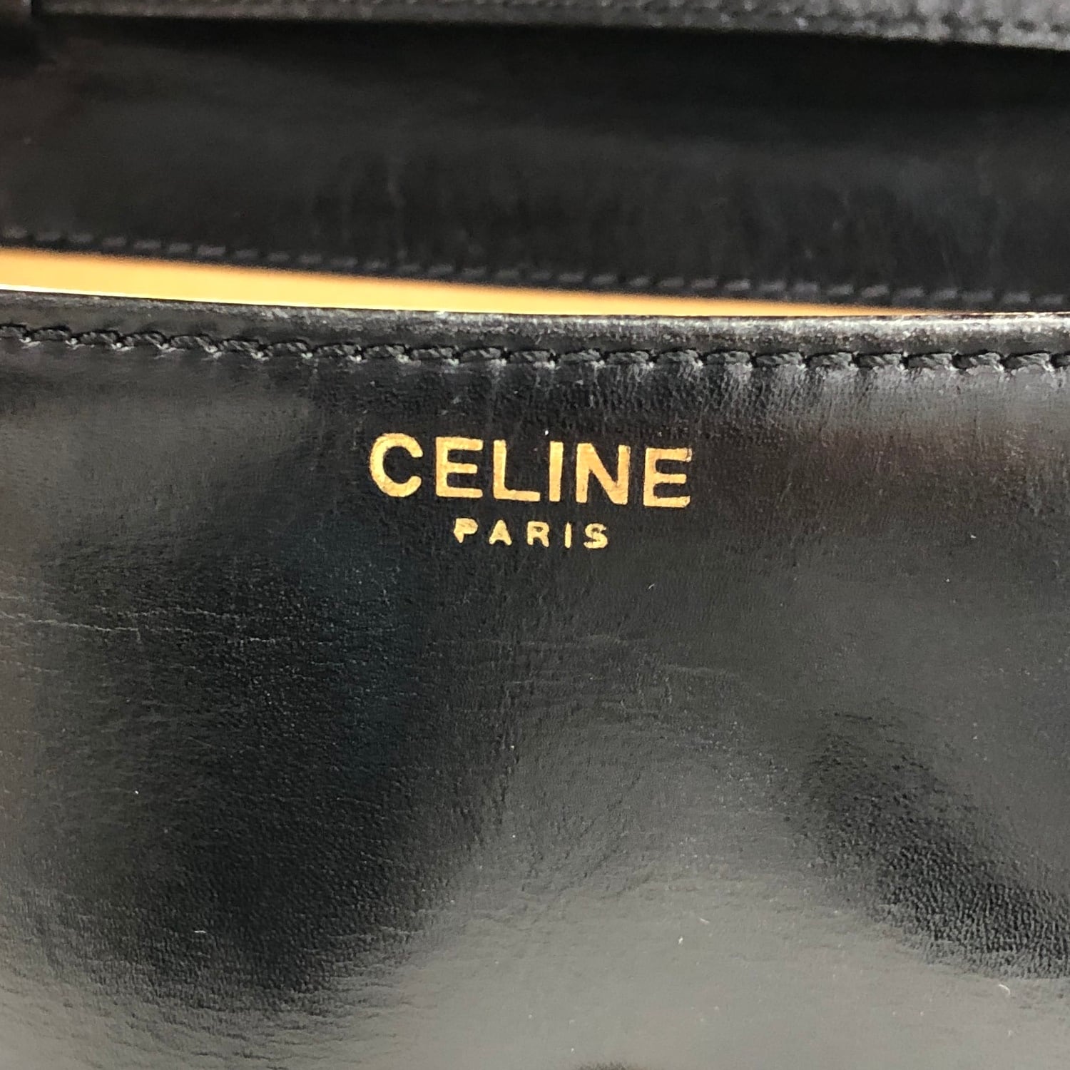CELINE セリーヌ ショルダーバッグ ブラック ブラゾン レザー CELINE セリーヌ ショルダーバッグ ブラック ブラゾン レザー