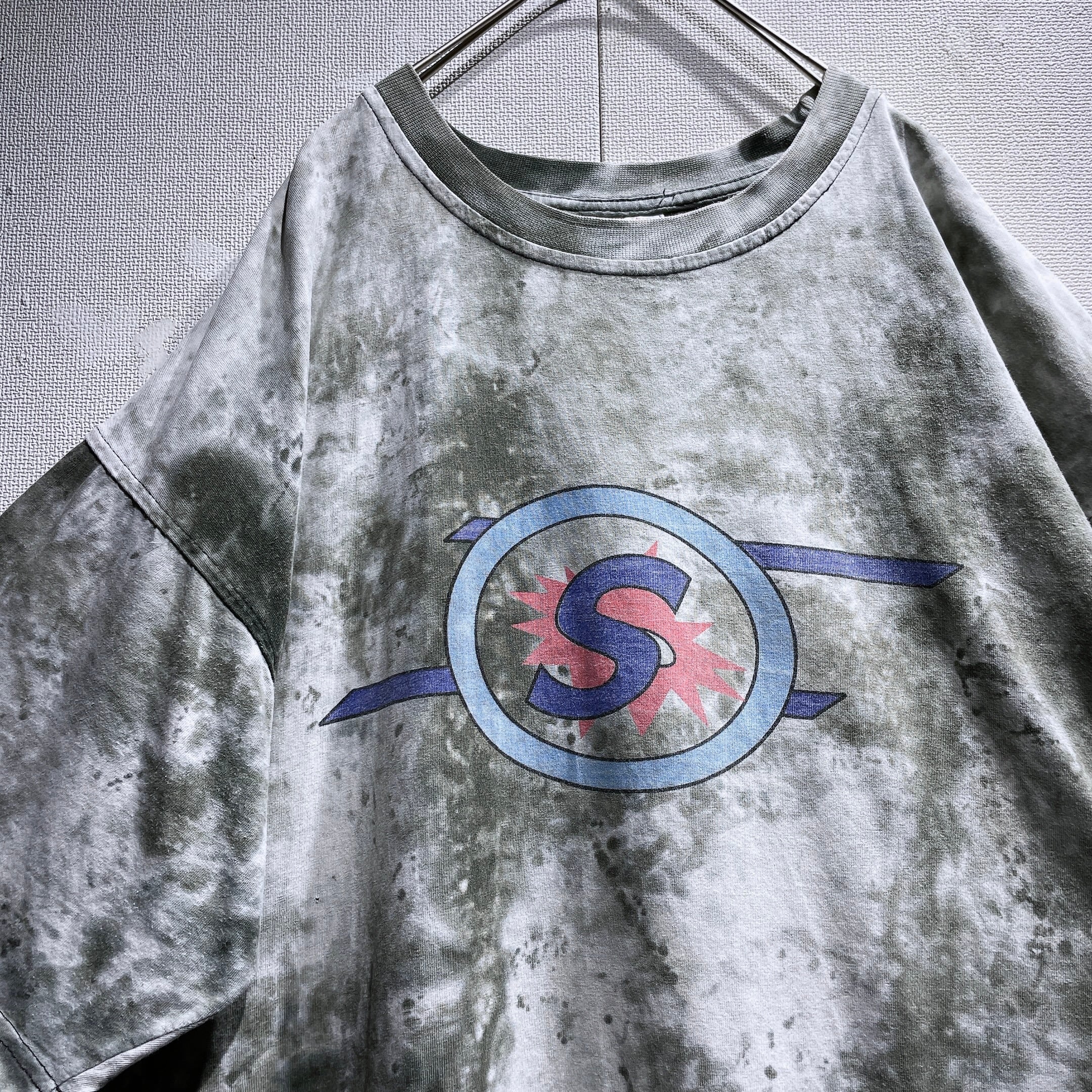 1990s ” Savvy ” Hand dyed logo printed vintage loose SS Tee