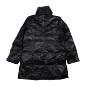 VALENZA バレンザ 近年モデル ラインストーン ワッペン ダウン コート サイズ 42 /ブラック/レディース