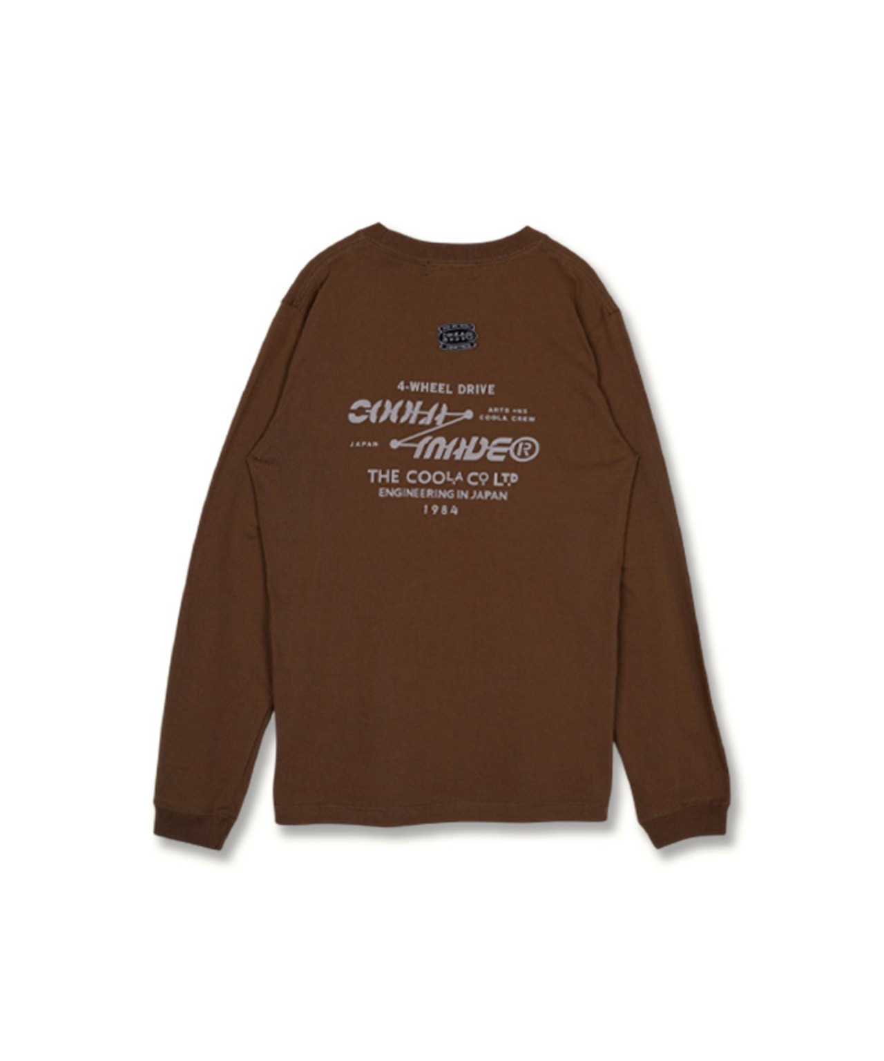 COOLAドライブプリントロングスリーブTシャツ (BROWN)　CQ-49022