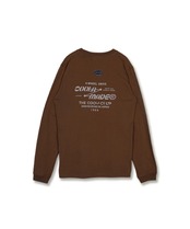 COOLAドライブプリントロングスリーブTシャツ (BROWN)　CQ-49022