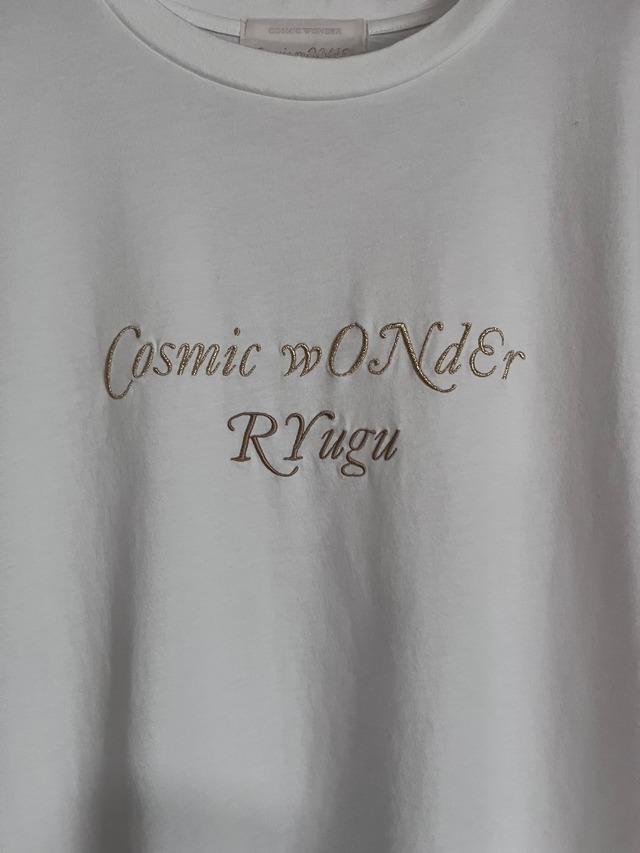 COSMIC WONDER ｜Cosmic wONdEr RYugu T-shirt（White×Gold）