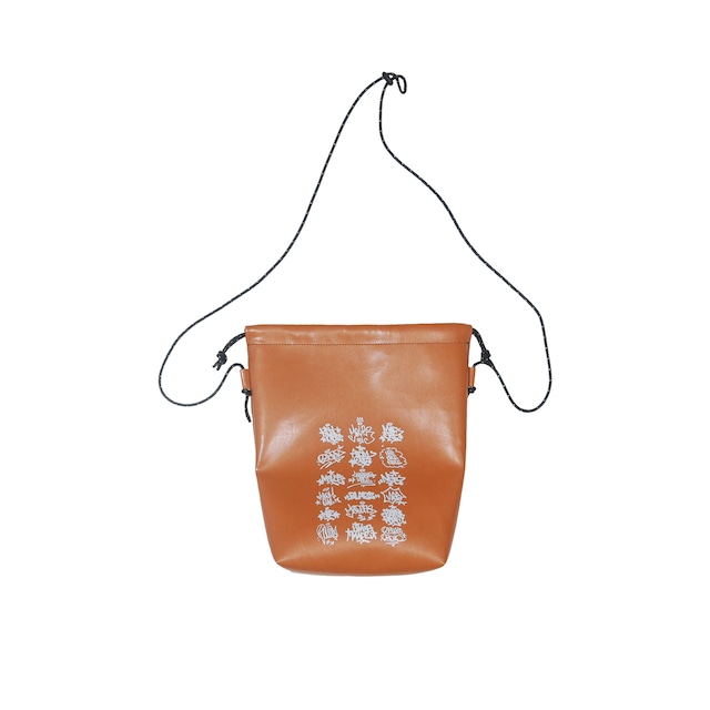 MOL CREW TAG Drawstring Mini Shoulder Bag [CAMEL]