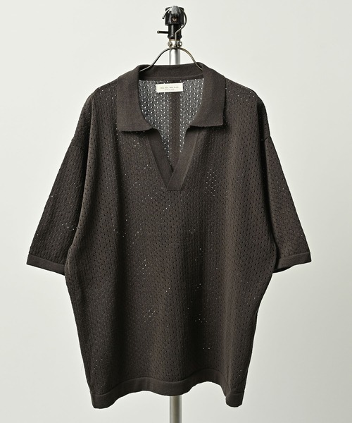 many men many mind Punching Skipper Knit (GRY) M2611030