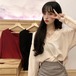 ✞ Vネックニットカーディガン♡ ✞ゴスロリ SM ミリ 甘ロリ クラロリ 和ロリ エレガント 黒ロリ 姫ロリ 華ロリ BB-BB75346694759